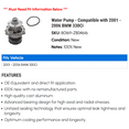 thumbnail image 2 of Water Pump - Compatible with 2001 - 2006 BMW 330Ci 2002 2003 2004 2005, 2 of 2