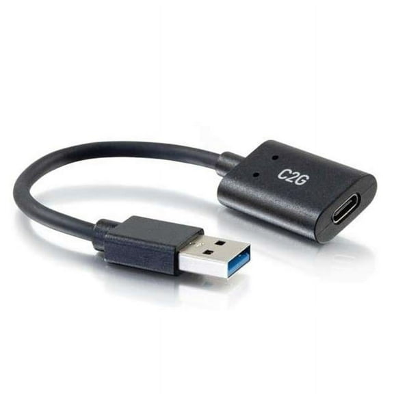 C2G  6 in. USB C USB A Superspeed USB 5GBps Adapter Converter - Female to Male