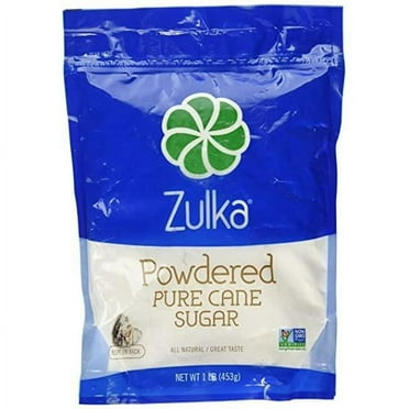 Zulka 661440001110 1 lbs Powdered Pure Cane Sugar