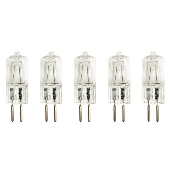 Anyray A1600Y (5)-bulbs 20 Watt G6.35 120V 20W 110 Volt 20Watt Bi Pin T4 Halogen Light Bulb
