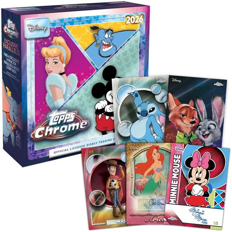 2026 Topps Chrome Disney - Factory Sealed - Mega Box - Walmart.com