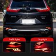 thumbnail image 2 of CSCSNL 2 piezas de lámpara reflectora de parachoques trasero LED con lente roja para Honda CRV CR-V 2017 2018 2019 luz de freno trasera lámpara antiniebla, 2 of 5