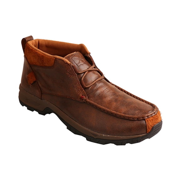 Men's Twisted X MHKW002 Hiker Moc Toe Chukka Boot Brown Waterproof Leather 10 M