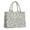 White Daisy Flower-1, variant on Large Capacity Tote Bag,Turquoise Daisy Flower Pattern Handbag Fashion Luxury Tote Bag,15.7"x13"x 5.1" Inches,Laptop Compatible