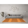 thumbnail image 3 of Ahgly Company Indoor Round Abstract Orange Modern Area Rugs, 4' Round, 3 of 4