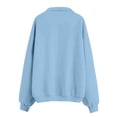 thumbnail image 4 of Full Zip Up Sweatshirt Women No Hood Oversized Casual Long Sleeve Collared Jacket 2026 Fall Winter Loose Clothes, S-3XL, 4 of 5