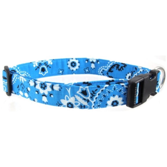 Teal Bandana Dog Collar - Size - Small