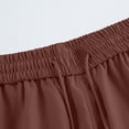 thumbnail image 7 of Hvogkswy Cargo Pants for Men, Solid Drawstring Elastic High Waist Casual Work Pants Loose Multi-Pocket Comfy Breathable Travel Hiking Pants, 7 of 7