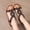 Black, variant on Women's Beaded Strap Sandals Open Toe Design Ankle Wrap Footwear Boho Style Casual Summer Beach Shoes Trendy Fashion Flats Comfortable Black Women Sandal