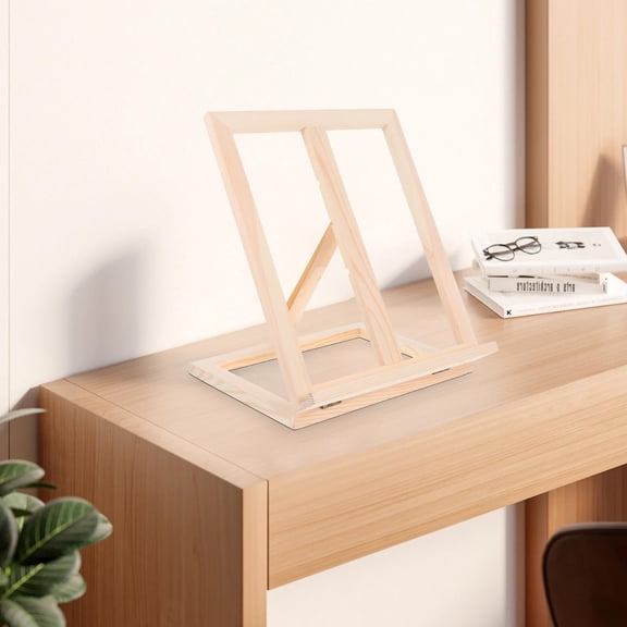 WORGEOUS Adjustable Wood Tabletop Easel Sturdy Foldable Art Stand for Oil and Watercolor Portable Desktop Display Holder Wood Painting Easel for Students