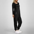 thumbnail image 5 of Women's Brushed Bib Overalls Adjustable Suspenders Winter Ski Pants, 5 of 6