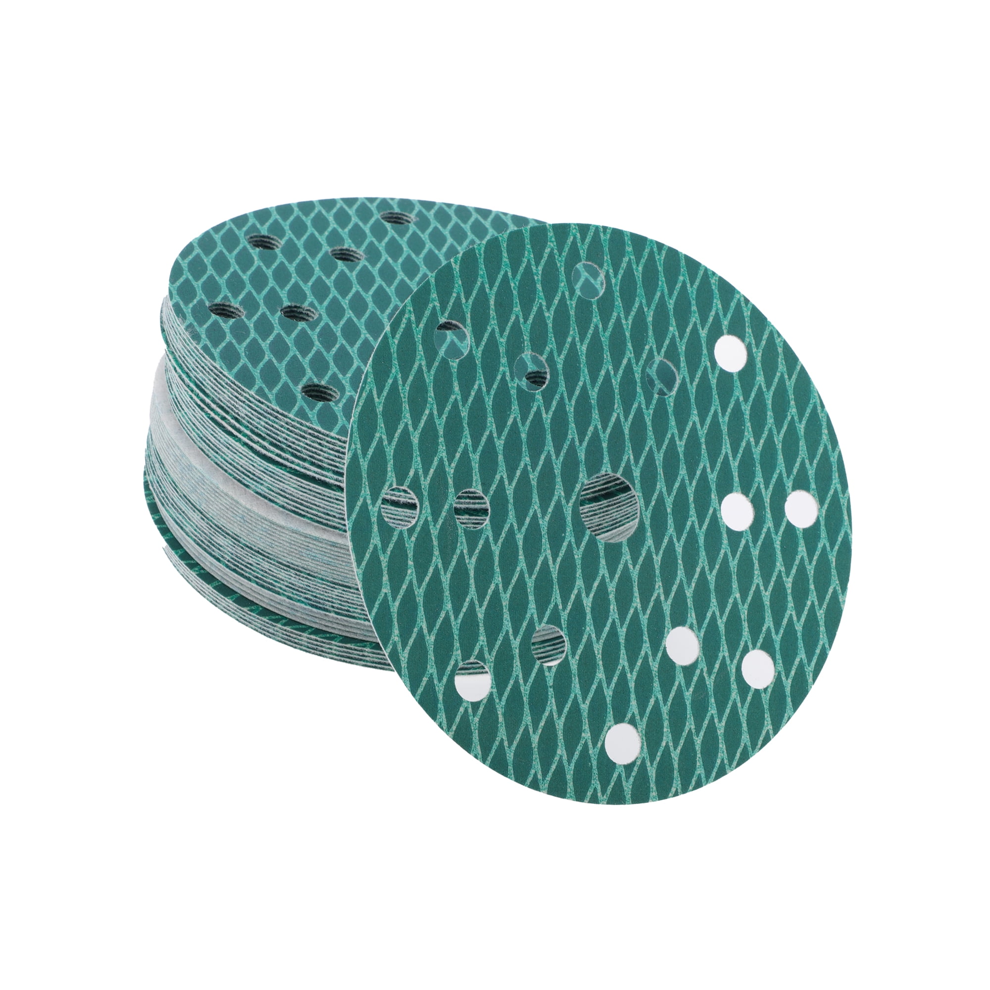50 Disques De Ponçage 6 Pouces – 6 Trous, Grain 400, Universels, Bleu Uxcell