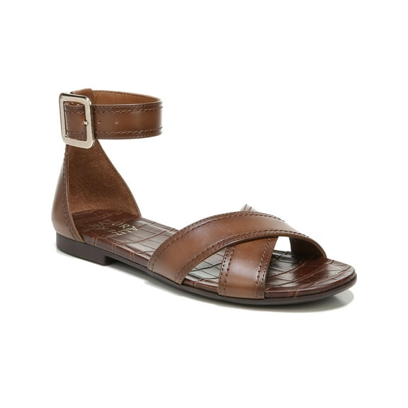 NATURALIZER Womens Brown Comfort Ankle Strap Non-Slip Sausalito Round Toe Buckle Sandals Shoes 8.5 W
