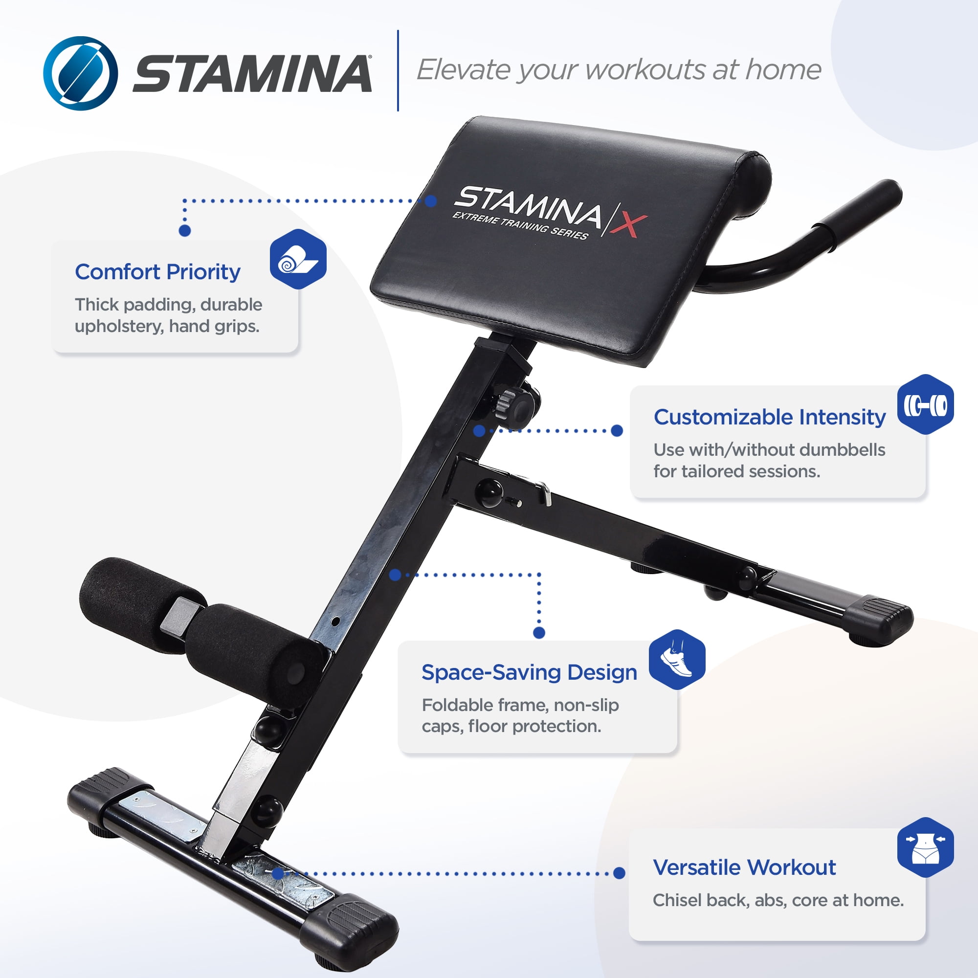 Strength Training Stamina X Roman Chair Stamina X 4-in-1 Fitness