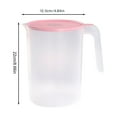thumbnail image 3 of Hxoliqit,Glass Cups With Lids,Simple Cold Water Kettle Household Plastic Heat High Temperature Cold Boiled Water Cup Tea Pot Set Miscellaneous Pot Large Capacity,Pink, 3 of 4