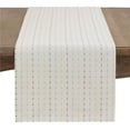 thumbnail image 1 of Saro Lifestyle 2136.W16108B 108 in. Square Stitched Line Table Runner, White, 1 of 1