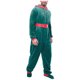 thumbnail image 2 of Mono informal de color liso con cremallera y botones abiertos para hombre, ropa de casa, trajes navideños, pantalones para hombre, 2 of 5