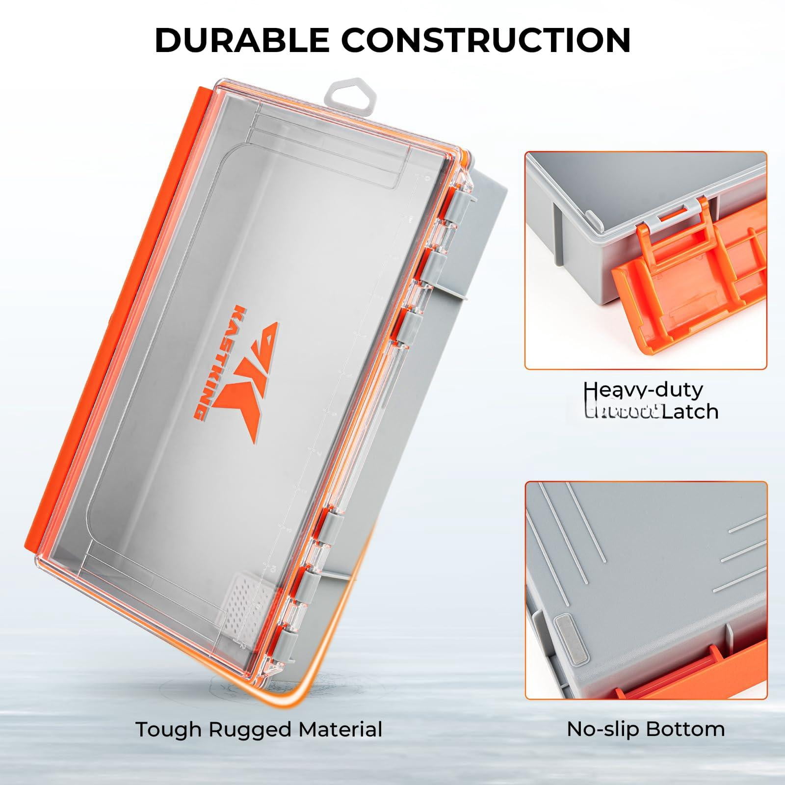 Hyperseal Waterproof Tackle Box  3700 Deep Trays Fishing Organizer With Exterior Stickers Gear & Accessories Storage