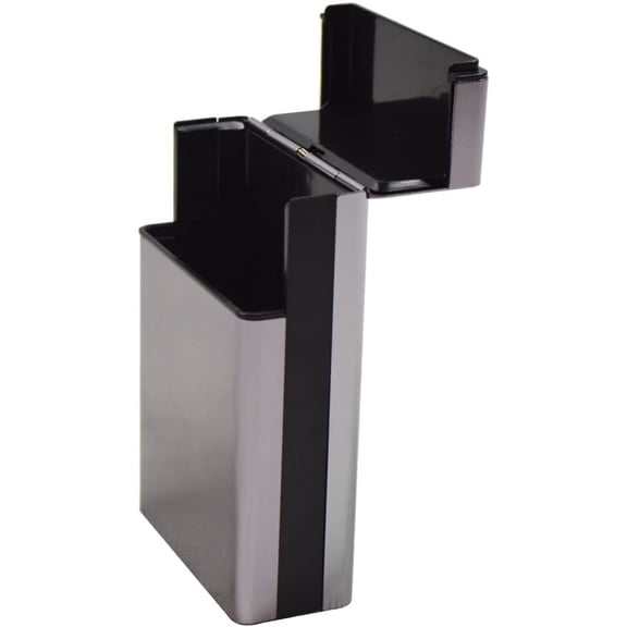 TECHTONGDA Cigarette Tobacco Cigar Case Holder Aluminum Pocket Box Container Silver New Leather Cigarette