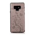 thumbnail image 6 of Asuwish Compatible with Samsung Galaxy Note 9 Wallet Phone Case Tempered Glass Screen Protector and Flower PU Leather Credit Card Holder Stand Slot Mobile Cell Cover for Note9 Not S9 Women Men Grey, 6 of 6
