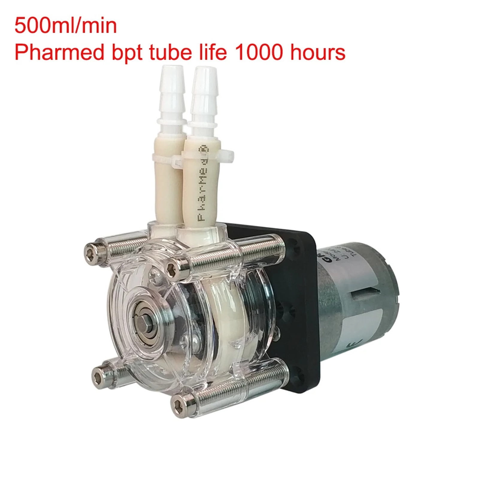 Peristaltic Pump, Dosing Pump, Water pump, 12V DC, 24V DC, High Flowrate for Aquarium Lab Analytical ,Easy to Install