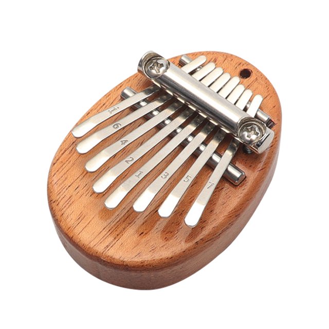 Sywqhk 8 teclas Mini Kalimba Pulgar Piano Dedo Arpa Instrumento musical para niños (A) Sywqhk Para estrenar