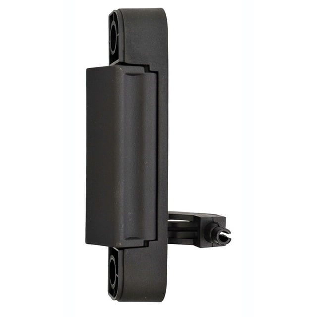 manija puerta interior HUSHAN transit connect 2010 a 2013 derecho negro, vista frontal vertical de plástico negro para puerta corrediza con eje trasero y pieza de montaje visible; versión XL/XLT eléctrica, cantidad 1 pieza, compatible con vans tipo USA, apto como repuesto.