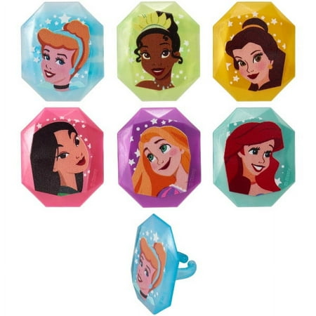 Disney Princess Characters Cupcake Rings 12ct