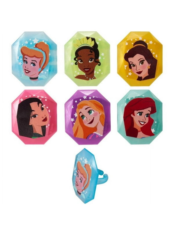 Disney Princess Characters Cupcake Rings 12ct