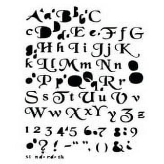 Alphabet Stencils - Type 1- Letter DIY Painting Stencils Kit - Number Stencils Large (24“H x 24”w)
