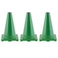 thumbnail image 2 of High Visibility Flexible Vinyl Cone, 12” Green, Pack of 3, 2 of 2