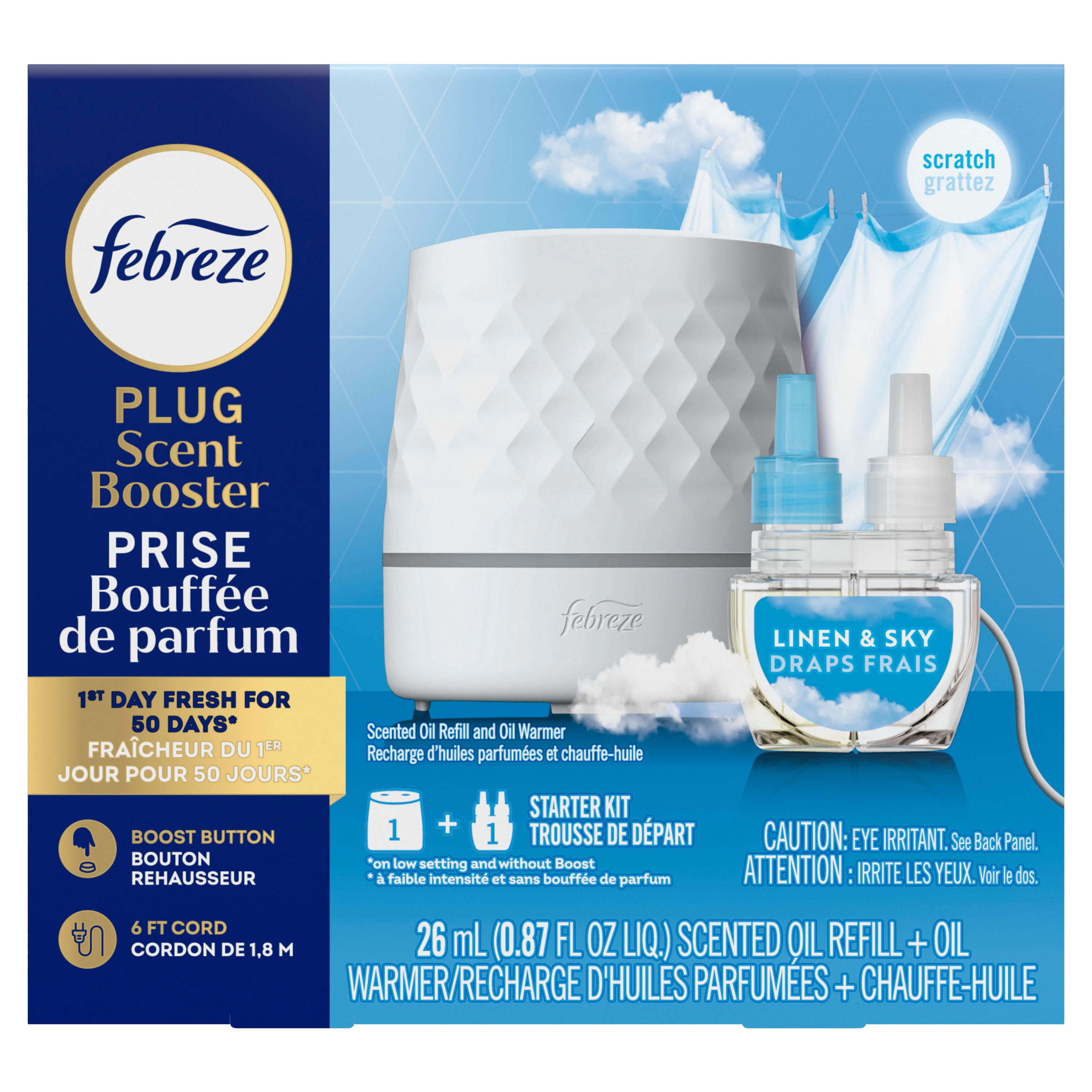 Febreze Plug In Air Freshener, Odor-Fighting Scented Oil Refill, Cranberry Crumble Scent, 4 Refills