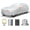 Silver Heavy Duty, variant on Heavy Duty Car Cover for Automobiles All Weather Waterproof, Outdoor Snowproof UV Protection Windproof, Door Zipper, Soft Cotton Universal Car Covers (Black, Fit Sedans 191"-200")