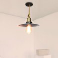 thumbnail image 3 of Lámpara de pared de hierro de metal industrial de 26 cm, lámpara de techo retro con casquillo Edison, iluminación vintage para loft E27, color negro, 3 of 4