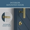 thumbnail image 7 of V1045 Barn Door Privacy Lock - Satin Nickel, 7 of 7