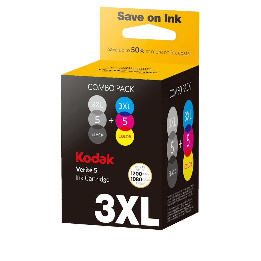 Kodak Verite 5 3XL Combo Ink Cartridges