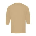 thumbnail image 6 of Lumtrix Mens Long Sleeve Henley Shirts Stretch Casual 3 Button Tee Baisc Plain Slim Fit Henley Lightweight Shirts Earthy Yellow L, 6 of 8