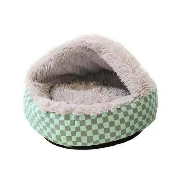 Mom's Best Camas de interior con asiento calefactable para gatos y perros, 15.7 pulgadas, color verde menta