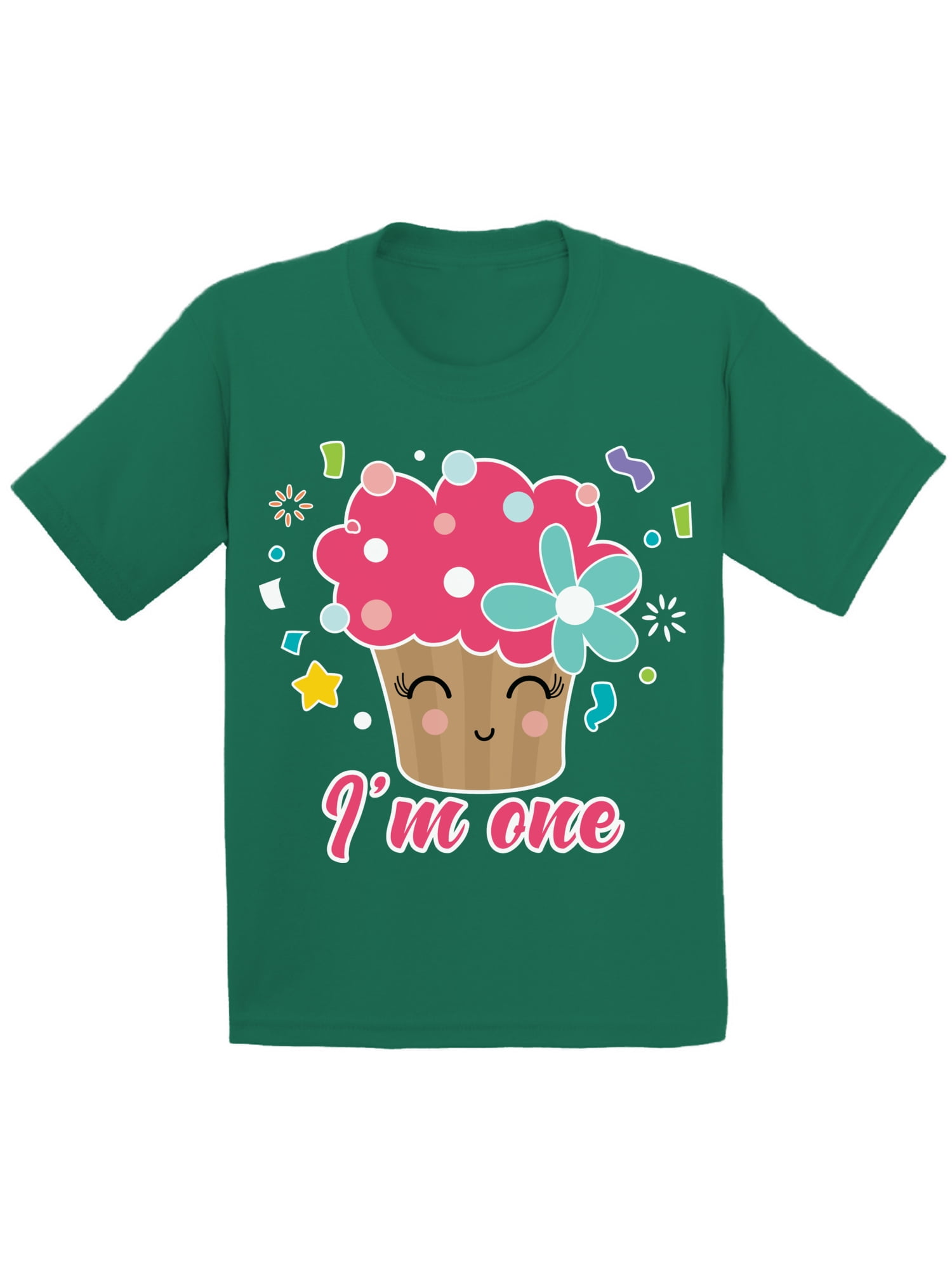 Birthday Infant Shirt Cupcake One Infant T Shirt 1 Year Old Baby Boy