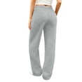 thumbnail image 5 of Dwellite Wide Leg Sweatpants Women 2026 Trendy Baggy Fit Sweat Pants Athletic Lounge Sweatpant with Pockets Light Gray L, 5 of 6