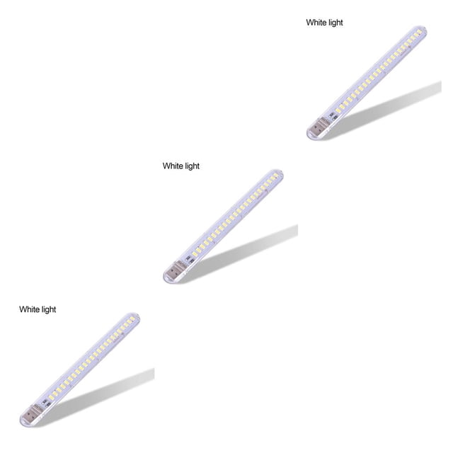 Bearachild Luz nocturna portátil 24 LED brillante carga USB lámpara de mesita de noche interior Oficina lectura aprendizaje iluminación herramienta luces Type1 NO1 Bearachild CBP017041