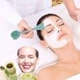 thumbnail image 2 of Double-head Silicone Facial Cleansing Instrument Mud Mask Brush Soft Skin Care, 2 of 2