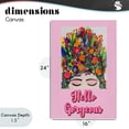 thumbnail image 4 of Stupell Industries Eclectic Hello Gorgeous Floral Woman Canvas Art, 16 x 24, by Pooja Dave, 4 of 8