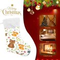 thumbnail image 4 of Coolnut 1 Pack Christmas Stockings 17.7 Inches Forest Animals and Summer Plants Large Size Xmas Cable Stocking Gifts & Decorations for Family Holiday Xmas Party, 4 of 6