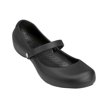 - Crocs Womens alice Closed Toe Mary Jane Flats, Black, Size 11.0