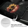 thumbnail image 7 of Yuyamidu Red Lips Car Center Console Cover Sunflower Armrest Box Cover Car Center Console Pad Winter Arm Rest Covers Protector Fit for Most Vehicles Auto Accessories, 7 of 7