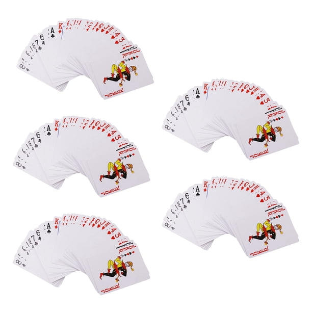 5X Marcado Secreto PóKer Tarjetas de Ver A Través de Naipes Juguetes MáGicos PóKer MáGico Trucos