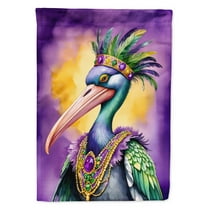 Pelican Mardi Gras Garden Flag