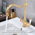 thumbnail image 4 of Basin Mixer Tap, Bathroom Faucet Easy Cleaning 2 Handle  for Home, 4 of 7
