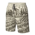 thumbnail image 4 of Salouo Vineyard Landscape Pattern Swim Trunks for Men,Men's Hawaiian Bathing Suit Swimsuits Quick Dry Swimming Board Shorts Beach Shorts with Pockets-XX-Large, 4 of 6